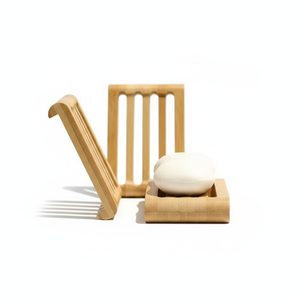 Jabonera de Bambú Ecológica, Juego de Accesorios de Baño de Madera Natural, Decoración Sostenible para el Hogar, Venta al Por Mayor OEM - Product Image 6