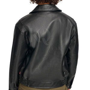 Chaqueta de Cuero Elegante para Mujer, Diseño Transpirable de Punto, Impermeable, Ecológica, Moderna, Cálida, para Uso Casual al Aire Libre - Product Image 4
