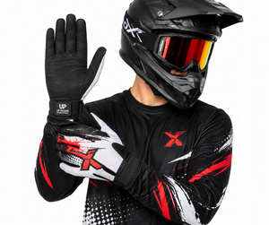 ถุงมือมอเตอร์ครอสแบบเต็มนิ้วสั่งทำพิเศษ ถุงมือปั่นจักรยานเสือภูเขา BMX สำหรับแข่งขัน ระบายอากาศได้ดี กันลื่น รองรับหน้าจอสัมผัส ผู้ผลิต OEM ODM - Product Image 4
