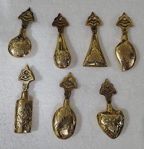 Women's Traditional Style Brass Eye Liner Box Natural Eye <b>Powder</b> Storage Pot Religious Style Metal Makeup Container Surmedani - Product Image 2