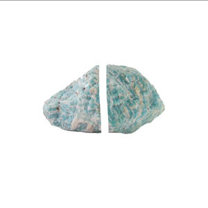 Matériaux de pierres précieuses de haute qualité, serre-livres en amazonite, pierre naturelle brute, minéraux, cristal pour décoration, grossiste - Product Image 1