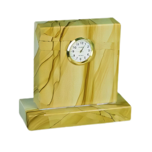 Elegant Handcrafted Onyx And Marble <b>Clock</b> For Sale New Design Shape Onyx And Marble <b>Clock</b> For Home Office - Product Image 2