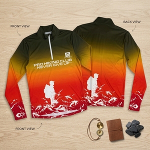 Chemise de randonnée à manches longues, vêtements de sport d'extérieur, fournisseur OEM ODM, vêtements de sport respirants et légers, vente en gros directe d'usine - Product Image 3