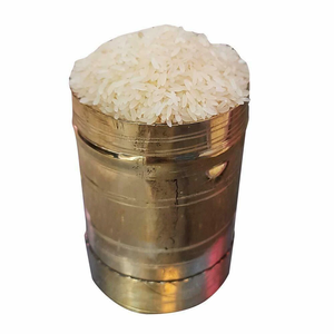 Tasse à mesurer ronde antique en laiton, faite à la main, dorée et polie, ustensile de cuisine domestique, tasse à mesurer le riz - Product Image 5