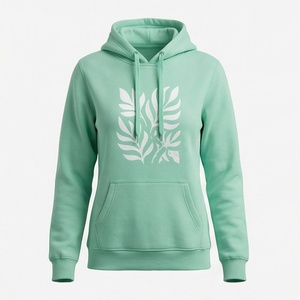 เสื้อฮู้ดดี้ผ้าฝ้ายหนานุ่มสำหรับผู้หญิง สีสันปรับแต่งได้ พร้อมขนเฟอร์ อุ่นสบายสำหรับฤดูหนาว รับผลิตตามแบรนด์ พร้อมสกรีนลายด้านหน้า - Product Image 1
