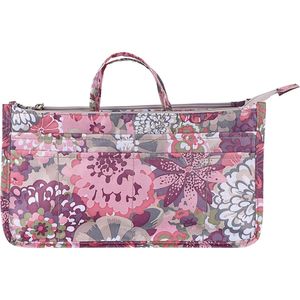 Organizer per Borsa da Donna ad Alta Capacità con 13 Tasche e Manico, Stampa Peonia, Organizer Interno per Borsetta - Product Image 1