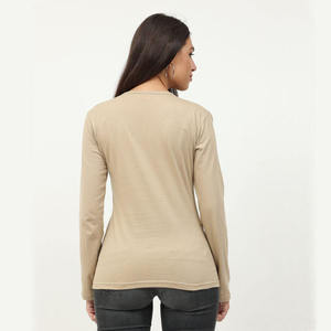 Women's Summer Sportswear High Quality Cotton Slim Fit Crew Neck T-Shirts-Quick Dry Breathable Customizable Colors & Sizes - Product Image 2