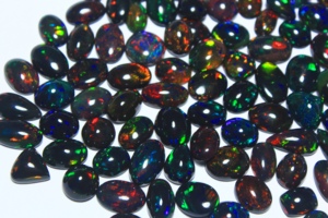 Natural Black Opal Cabochon Smooth Loose <b>Stone</b> Multi <b>Fire</b> Gemstone with Color Play for Jewelry Making - Product Image 3