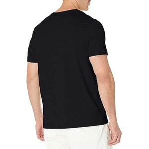 Custom 100% Cotton Drop Shoulder T-Shirts Hip Hop High Quality Plain Cropped Blank Mock Neck Heavyweight T-Shirt For Men - Product Image 6