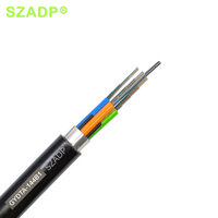 Cable de Fibra Óptica Monomodo GYDTA-96B1/144B1 con Tubo Suelto, Armadura de Aluminio y Cubierta de PE Negra para Redes de Ductos Exteriores