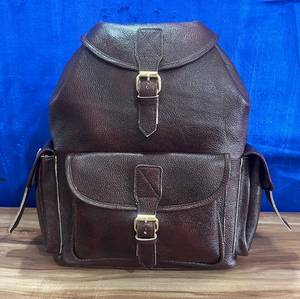 Mochila Vintage Antirrobo de Cuero Genuino, Forro de Poliéster Suave, Cierre de Broches, Unisex, 20-35L, Uso Diario - Product Image 1