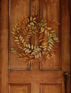 Elegant Handmade Metal Wreath with Decorative Floral Design for Home Door <b>Wall</b> and <b>Garden</b> Decoration - Product Image 5