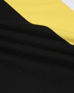 Pantalones Cortos Bermuda de Algodón Negro para Hombre con Raya Lateral Amarilla y Blanca, Cintura con Cordón, Ropa Deportiva Informal - Product Image 6