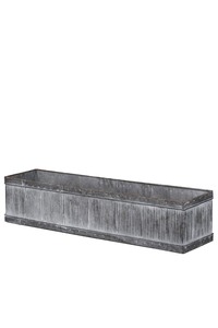 Galvanized Metal <b>Planter</b> Tub for <b>Small</b> Balcony Gardening and Modern Decorative Plant Storage Use - Product Image 1