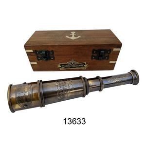 Telescopio náutico hecho a mano montado en cuero de telescopio de latón de alta calidad para la venta a bajo precio hecho en La India - Product Image 4