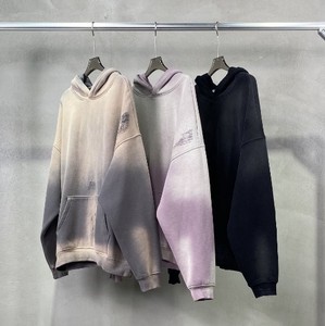 Sweat-shirt à capuche oversize pour homme, noir uni, en coton French Terry, décontracté, avec poche, pour l'automne - Product Image 5