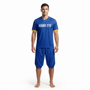 Maillot de football pour adultes en gros, maillot de foot en polyester, uniforme d'équipe, vêtements de sport professionnels - Product Image 1