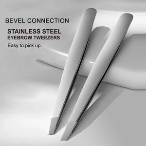 Pinzas Profesionales de Precisión de Acero Inoxidable para Cejas y Vello Facial, Sin Fragancia, Aptas para Hombres y Mujeres, Regalos - Product Image 2