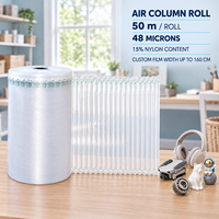 Film de protection gonflable en colonne d'air 48um, recyclable, pour emballage étanche, vente directe usine