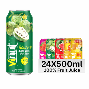 VINUT 490ml Fruit Juice with Pulp Sugar-Free, Free Sample, Private Label, OEM/ODM Vietnam Factory - Product Image 1