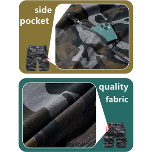 Men Hunting <b>Shorts</b> 100% Cotton Solid Durable Outdoor Knitted Eco-Friendly <b>Lightweight</b> Breathable Quick Dry <b>Cargo</b> Design Hiking - Product Image 5