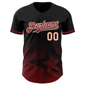 Camiseta de Béisbol Bordada Personalizada OEM, 100% Poliéster, Ropa Deportiva Transpirable - Product Image 5