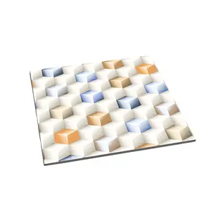 CARREAUX DE SOL 3D MODERNES POUR INTÉRIEURS, DESIGN RUSTIQUE IMPRIMÉ PAR INJECTION D'ENCRE POUR SALON - Product Image 1