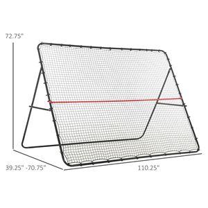Rete Rimbalzante Pieghevole Regolabile 2,6m x 2m per Calcio, Dispositivo di Allenamento Multisport per Bambini e Ragazzi - Product Image 2