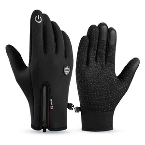 Guantes de Invierno Unisex de Piel de Cabra, Impermeables, Resistentes al Viento, Cálidos, con Pantalla Táctil, para Conducir, Andar en Bicicleta, Correr, Esquiar - Product Image 2