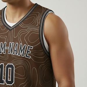Conjunto de Uniforme de Baloncesto Unisex Personalizable, Impresión por Transferencia de Calor, Transpirable, de Secado Rápido, Reversible, con Nombre del Equipo Personalizado - Product Image 1