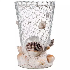 Latest Design Hot Sale Mosaic Hurricanes <b>Candle</b> <b>Holder</b> with Glass New Design Metal <b>Candle</b> <b>Lantern</b> Stand in Wholesale Price - Product Image 2