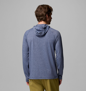 Camisa de Manga Larga para Hombre, Color Azul Sólido, 100% Poliéster, UPF 50, Secado Rápido, Ropa de Pesca - Product Image 4