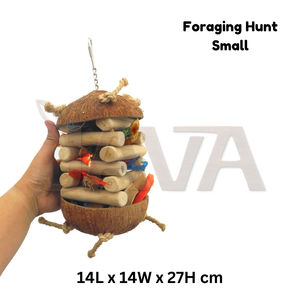 Juguetes Ecológicos para Pájaros, Cascaras de Coco y Plátano para Cazar y Buscar Alimentos - Product Image 2