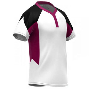 Ensemble short et maillot de rugby unisexe, color-block, sublimé, anti-humidité, coupe classique, toutes saisons - Product Image 2