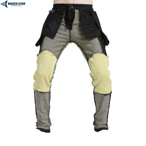 Pantalon de moto Daizen Star pour homme en polyester/coton vert olive avec panneaux renforcés et poches cargo pour toutes les saisons - Product Image 5