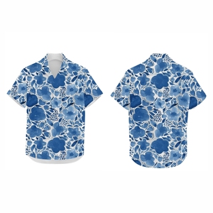 เสื้อเชิ้ตชายหาดคอลเล็คชั่นสำหรับผู้ชายเสื้อเชิ้ตแนวชายหาดเสื้อสไตล์รีสอร์ตพรีเมียมสำหรับเดินทางช่วงฤดูร้อนน้ำหนักเบาพิมพ์ลายออกแบบได้ตามต้องการ - Product Image 1