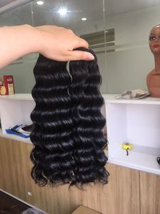 Cabello Remy Virgen sin procesar al vapor Onda profunda 100% Extensión de cabello humano crudo Cutícula Alineada Tejido de cabello Todos los colores Adecuado - Product Image 3