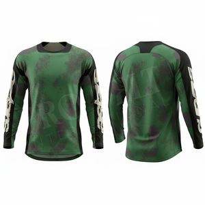 Jersey de Motocross Personalizado de Manga Larga, Transpirable, de Secado Rápido, Ligero, con Estampado Digital, para Carreras Todoterreno - Product Image 3