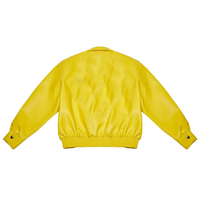 Blouson bomber en laine noire pour homme, col rabattu, bouton unique, coupe classique, longueur courte, streetwear, vêtements d'hiver