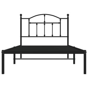 Cadre de lit simple en acier noir thermolaqué – Catégorie de produits : Lits métalliques - Product Image 5