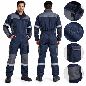 Combinaison de travail robuste anti-rétrécissement, durable, imperméable, écologique, unisexe, en nylon et polyester, couleur personnalisable sur le devant - Product Image 4