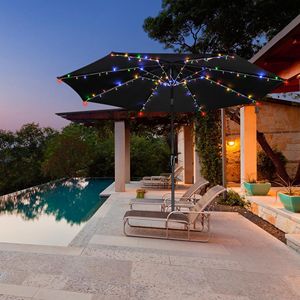 RGBY Solar Patio Umbrella <b>Light</b> LED <b>Light</b> <b>Strings</b> for <b>Outdoor</b> Decor - Product Image 3