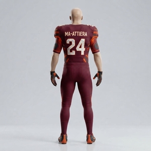 Uniforme de Fútbol Americano Personalizado en Color Marrón Anaranjado, Conjunto de Pantalones y Jersey Acolchados, Ropa Deportiva para Equipos - Product Image 2