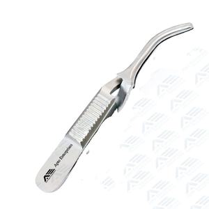 Pinzas Bulldog de Acero Inoxidable con Mordazas Curvas, Instrumentos Quirúrgicos de Acero de Alta Calidad de Apto Enterprises - Product Image 1