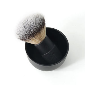 Maclura Nouvelle Brosse à Raser pour Homme, Poils Synthétiques Super Doux Silvertip, Manche en Métal Inoxydable, Modèle Macs Pak, Cadeau Idéal - Product Image 1