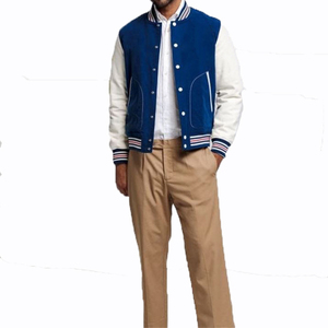 Cheap Premium Waterproof Streetwear Winter Varsity <b>Jacket</b> Custom Design Polyester/Cotton Fleece Wholesale Factory Manufacturer - Product Image 1