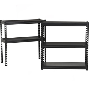 Étagère de rangement minimaliste en acier, sans boulons, avec rivets, finition thermolaquée, pour la maison, le bureau ou le garage - Product Image 3