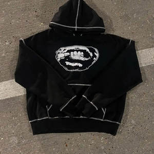 Conjunto de ropa de moda hip-hop para hombre, estilo punk americano Y2K, suéteres y pantalones deportivos bordados, estilo gótico Harajuku - Product Image 3