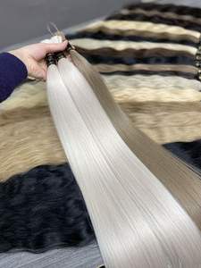 Produits haut de gamme d'extensions de cheveux en vrac humains vietnamiens bruts blonds 613 couleur expédition rapide DHL FedEx - Product Image 4