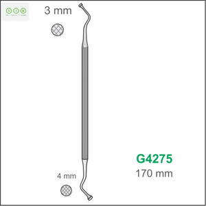 Sonde périostale manuelle dentaire de haute qualité en acier inoxydable, instrument médical pour chirurgie générale, certifiée CE, garantie 3 ans ENGR - Product Image 4